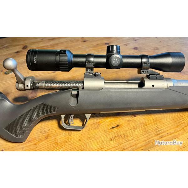 SAVAGE 110 Storm Cal 308W canon inox + montage amovible Eaw + lunette