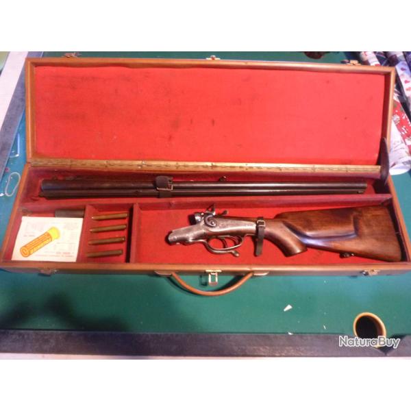 Tr�s Beau Drilling calibre 9.3x72R et 16/65 dans sa valise en cuir