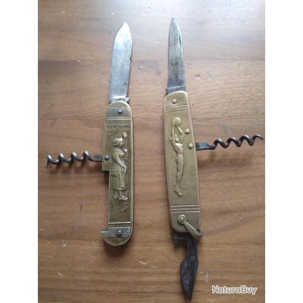 2 couteaux pliants coursolle sans prix de rserve