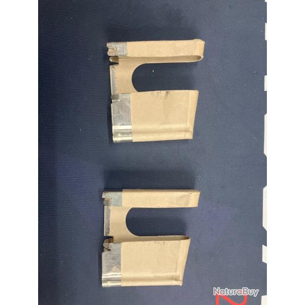 Lot de 2 clips lame chargeur pour cartouches pour fusil carabine Suisse Rubin Schmidt 1889, entraine