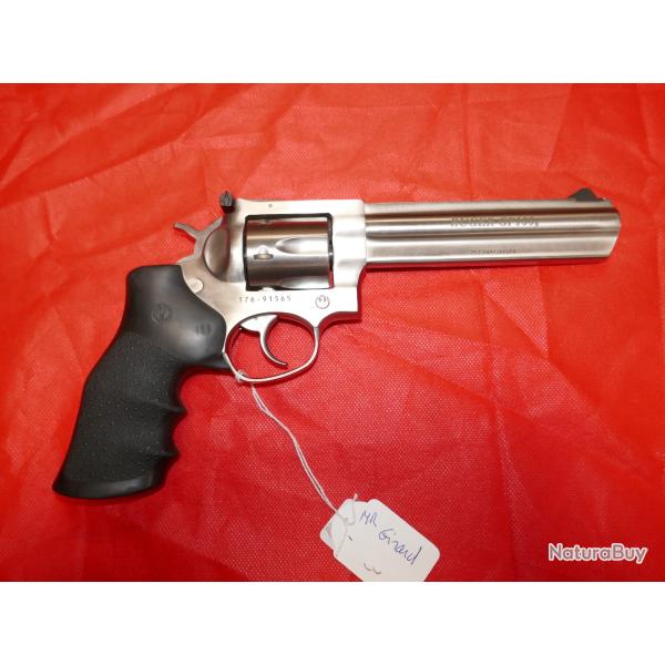 Revolver RUGER GP 100 Inox canon de 6" en 38/357