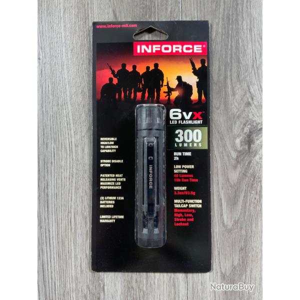 Lampe 6 VX 300 Lumens Inforce Noir