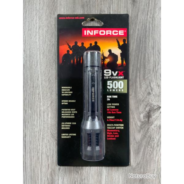 Lampe 9 VX 500 Lumens Inforce Noir