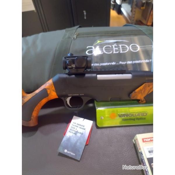 Pack carabine a pompe arttech prima XP blaze calibre 30-06 point rouge vortex