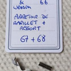 PI&Egrave;CE SMITH & WESSON MOD 66 - K FRAME - ARRETOIR DE BARILLET + RESSORT