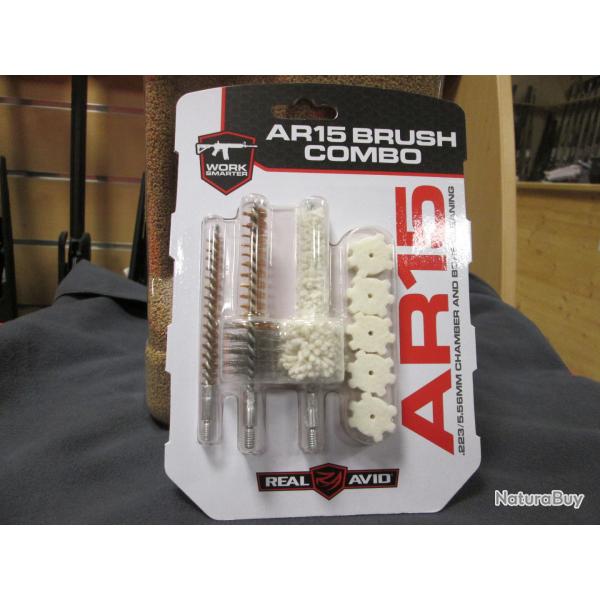 KIT Brosse de nettoyage  pour baguette AR 15 de REAL AVID