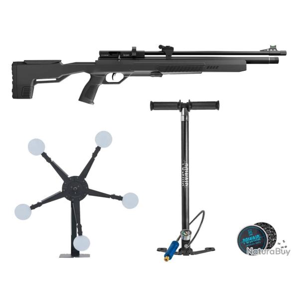 Pack carabine PCP Crosman Icon 19,9 J + pompe + cible + plombs