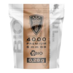 Billes pour arme BB Elite Force Bio - Blanche - 6 mm 0,28g x4000