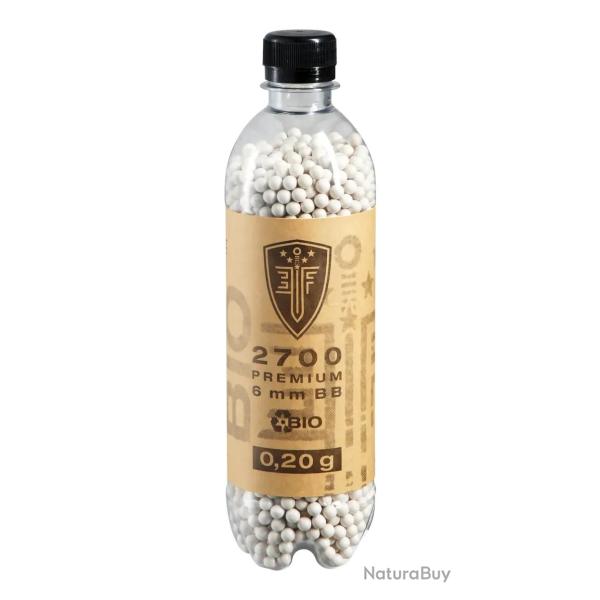 Billes pour arme BB Elite Force Bio - Blanche - 6 mm 0,2g x2700