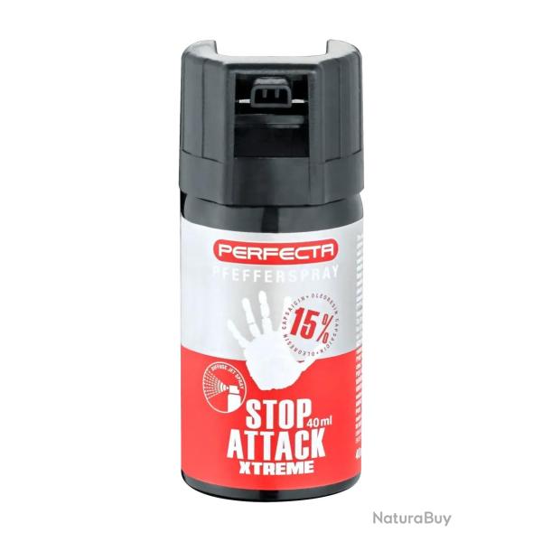 Bombe de dfense Stop Attack Xtreme - 40 ml - Gaz Poivre