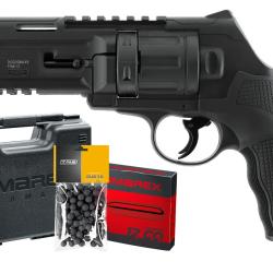 Pack revolver de d&eacute;fense T4E TR50L Gen2 - Cal. 50 - 13 J avec laser + Billes + 5 capsules CO2 + Mall