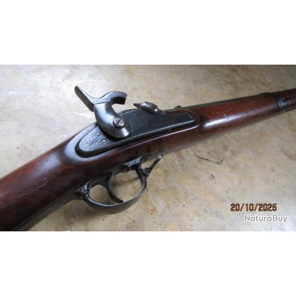 fusil Springfield musket 1861 1862 peu lisible guerre secession US army civilian war apte tir
