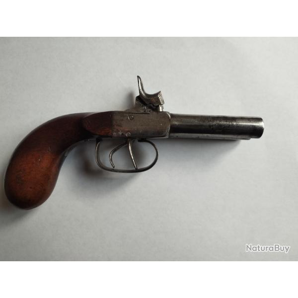 Pistolet double   percussion
