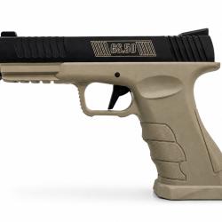 Nouveau GS50 Dual Tone Tactical Finition Noire & Tan Cal.50 CO2 Pistolet D&eacute;fense Haut de Gamme 17 J