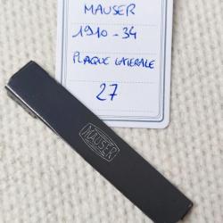 PI&Egrave;CE MAUSER MOD. 1910-34 Cal. 7.65Br - PLAQUE LATERALE