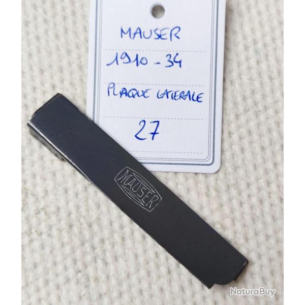 PI�CE MAUSER MOD. 1910-34 Cal. 7.65Br - PLAQUE LATERALE