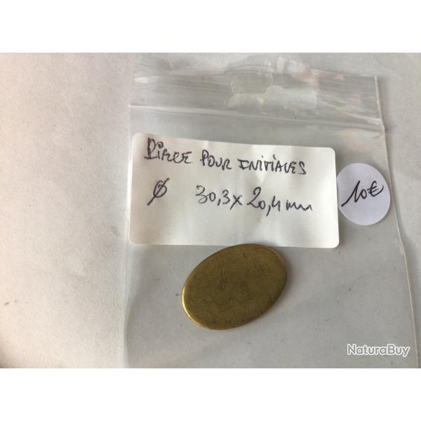 VENDU PAR LE-CUIRASSIER PIECE EN LAITON POUR INITIALES SUR ARMES