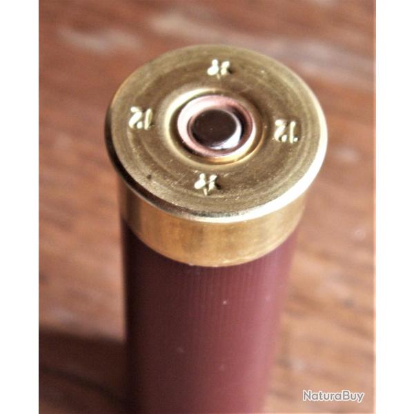 40  DOUILLES CALIBRE 12/70 PLASTIQUE BRUNE