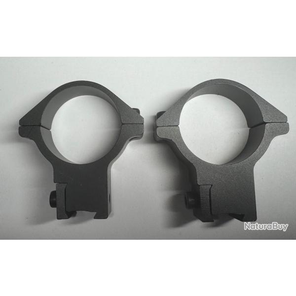 COLLIERS DE MONTAGE POUR LUNETTE 30MM - RAIL 11MM - NEUFS (TM58-1)