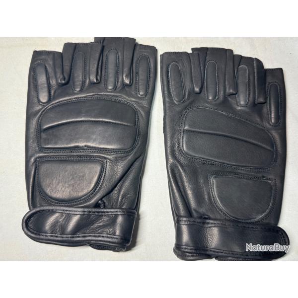 MITAINES TACTIQUES D'INTERVENTION EN CUIR - TAT NEUF Taille M