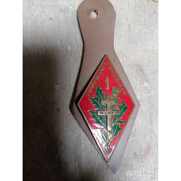 INSIGNE 1� Compagnie de Garnison, NANCY, �mail
