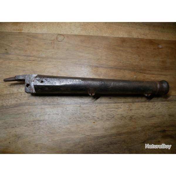 Canon de pistolet � silex canon avec bagues de renfort � la bouche