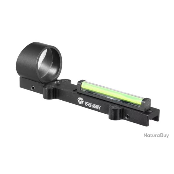 Lunette de vise lgre pour fusil de chasse, fibre verte, point rouge, rail de nervure 1x28