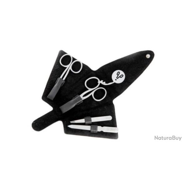 Pochette manucure 4 pices Alpen "antique line" 6879R.black