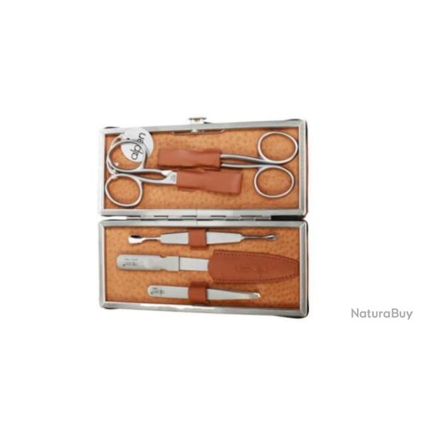 Trousse manucure 5 pices Alpen 6882R.tabacco
