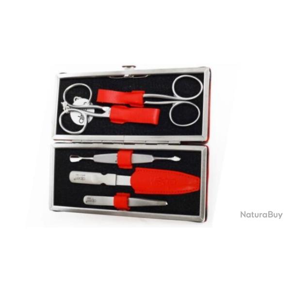 Trousse manucure 5 pices Alpen 6882R.red