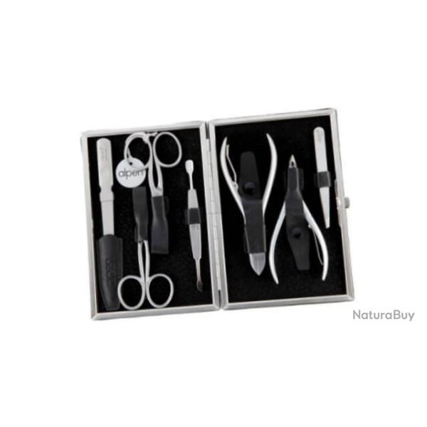 Trousse manucure 7 pices Alpen 6885R.black