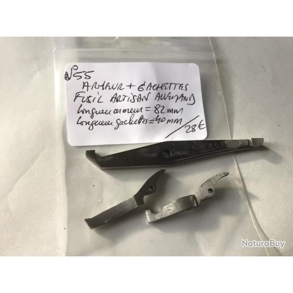 VENDU PAR LE-CUIRASSIER N�55 ARMEURS+GACHETTES FUSIL ARTISAN ALLEMAND