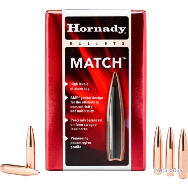 Ogives 22 CAL .224 75 gr BTHP x 100 Hornady