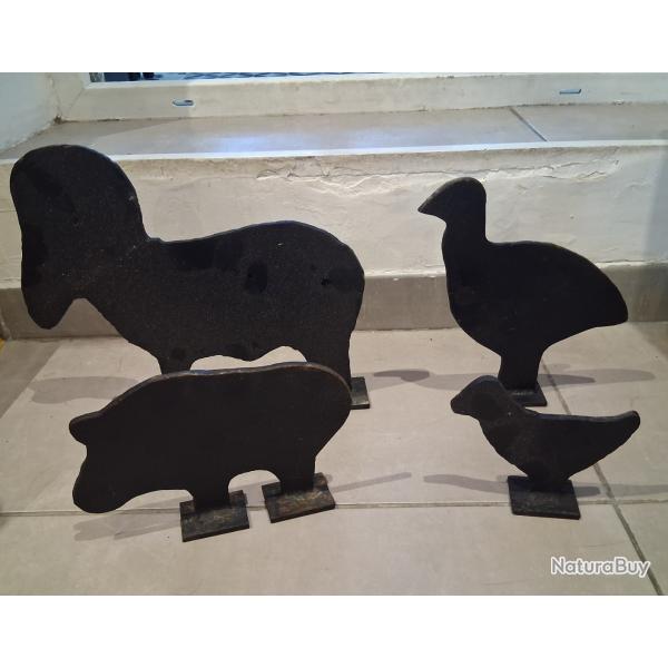 Cibles, gong, Silhouettes m�talliques , tir sportif