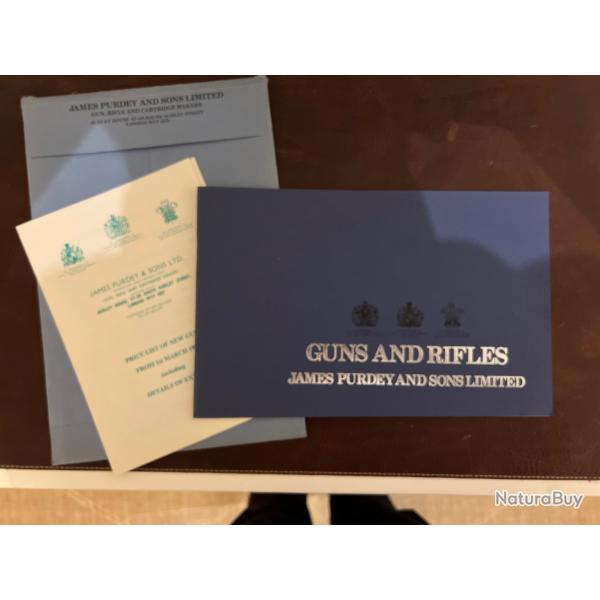 DOCUMENTATION ARMES DE CHASSE PURDEY