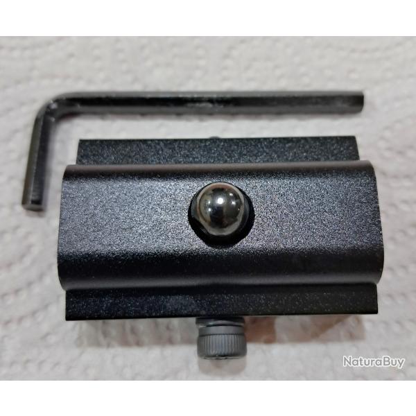 Adaptateur de Fixation de Bipied style Harris sur rail Picatinny