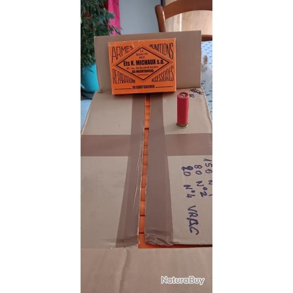 500 Cartouches collection cal 16/65 �tuis carton , bo�tes de 10 Cartouches  armurerie Michaux .