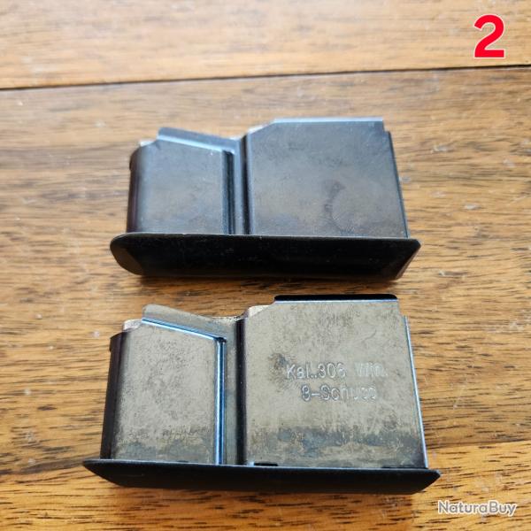 Lot de 2 chargeurs Sabatti Rover calibre 308 Win (3 coups)