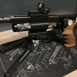 Huben GK1 Adaptateur double rail picatinny 6 emplacements