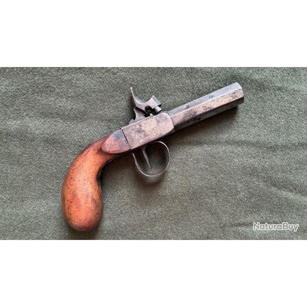 PISTOLET DE POCHE A PERCUSSION A COFFRE 02