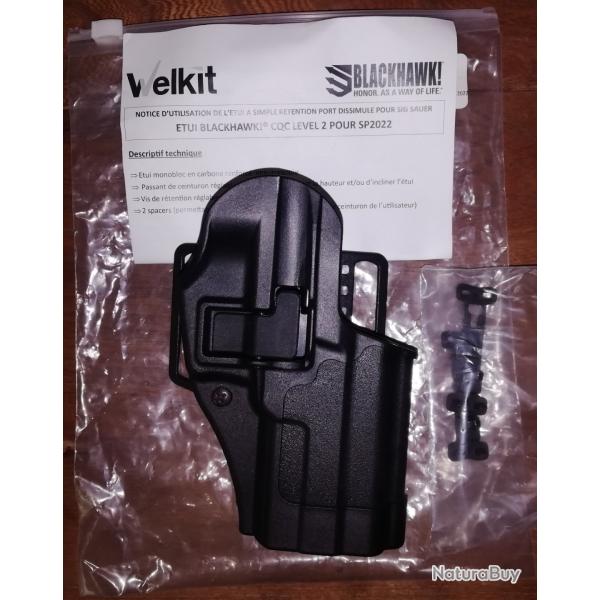 Etui / holster Blackhawk pour Sig SP 2022 gaucher