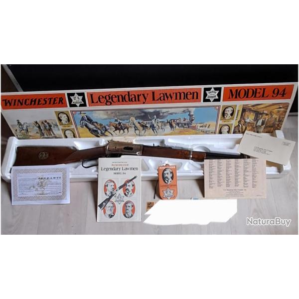 winchester 1894 comm�morative LEGENDARY LAWMEN tr�s  rare Calibre 30 30 avec bo�te d'origine