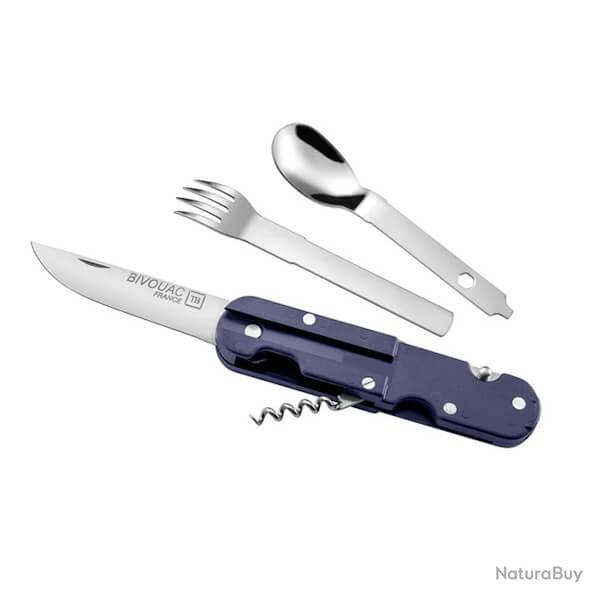 Couteau pliant TB Outdoor Bivouac Marine Nationale avec couverts TB0133