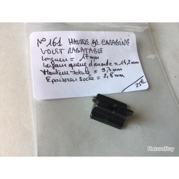 VENDU PAR LE-CUIRASSIER N161 HAUSSE DE CARABINE VOLET QUI PEUT SE RABATTRE
