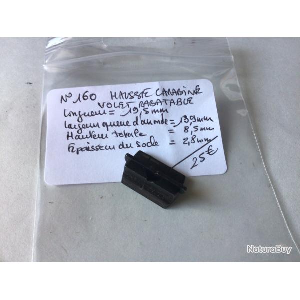 VENDU PAR LE-CUIRASSIER N160 HAUSSE DE CARABINE VOLET QUI PEUT SE RABATTRE