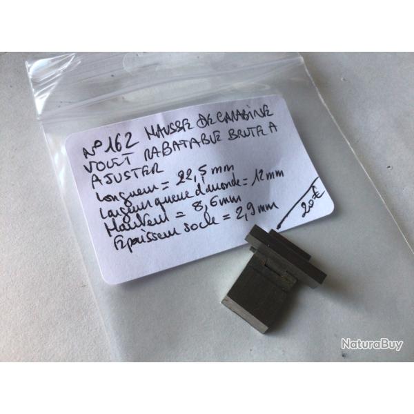 VENDU PAR LE-CUIRASSIER N162 HAUSSE DE CARABINE VOLET QUI PEUT SE RABATTRE (A AJUSTER)