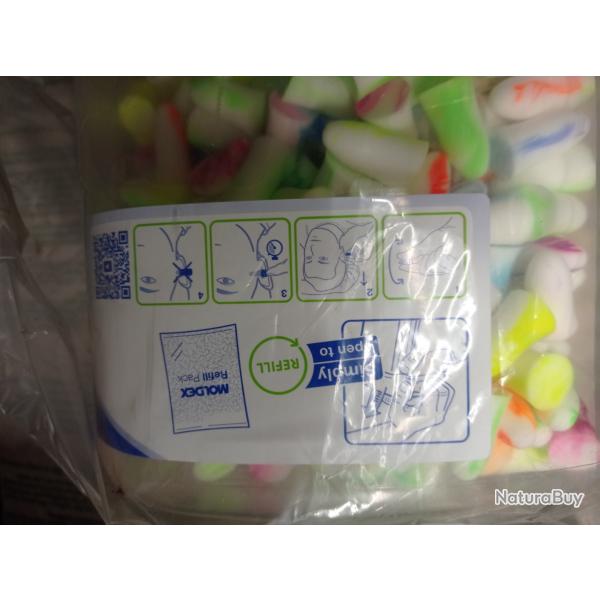 Bouchons antibruit Plug station pour distributeur mural (boite de 500 paires) neuf