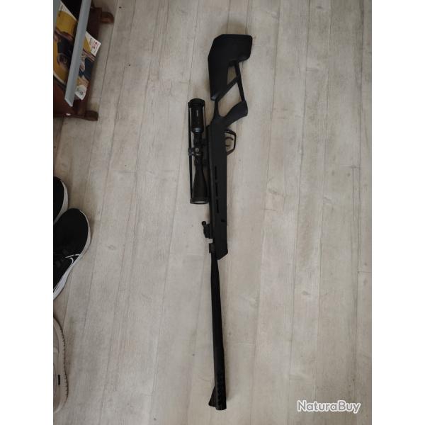 Carabine Crosman nitropiston, lunette hawk 3X9 (40), �tui: ensemble neuf