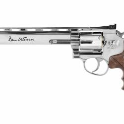 Revolver Dan Wesson 8" Silver 4.5mm BBS CO2 ASG