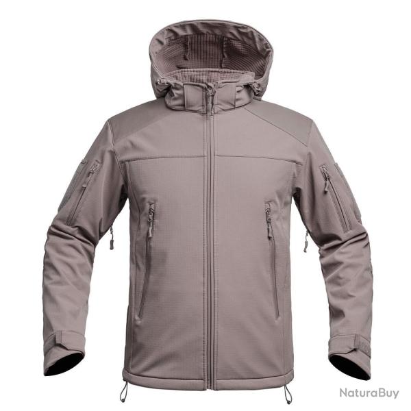 Veste Softshell V2 Fighter Brun Terre De France